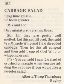 Cabbage salad recipe