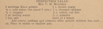 Perfection salad recipe