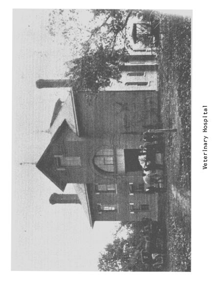 Black and white photograph of Veterinary Hospital
